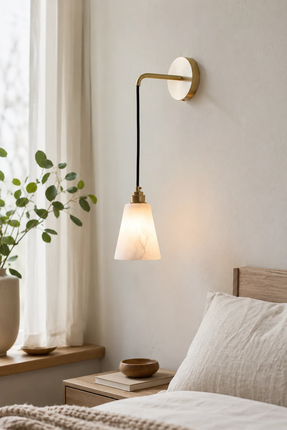 Droplet Alabaster Wall Lamp - Lumpaz