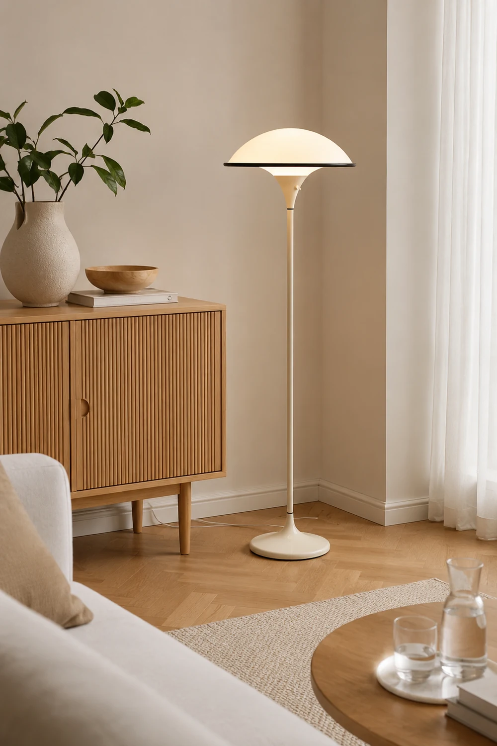 Fontana Mushroom Dome LED Floor Lamp - Lumpaz