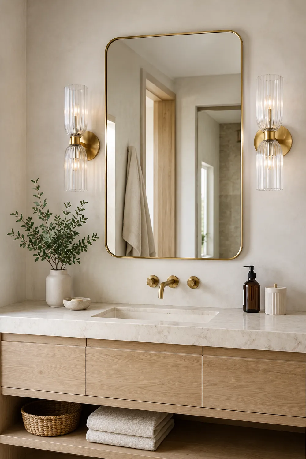 Asalea Double Bath Wall Sconce - Lumpaz