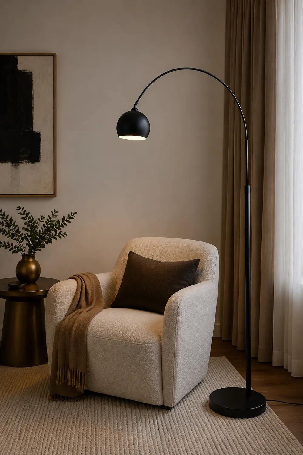 Angler Slimline LED Pole Floor Lamp - Lumpaz