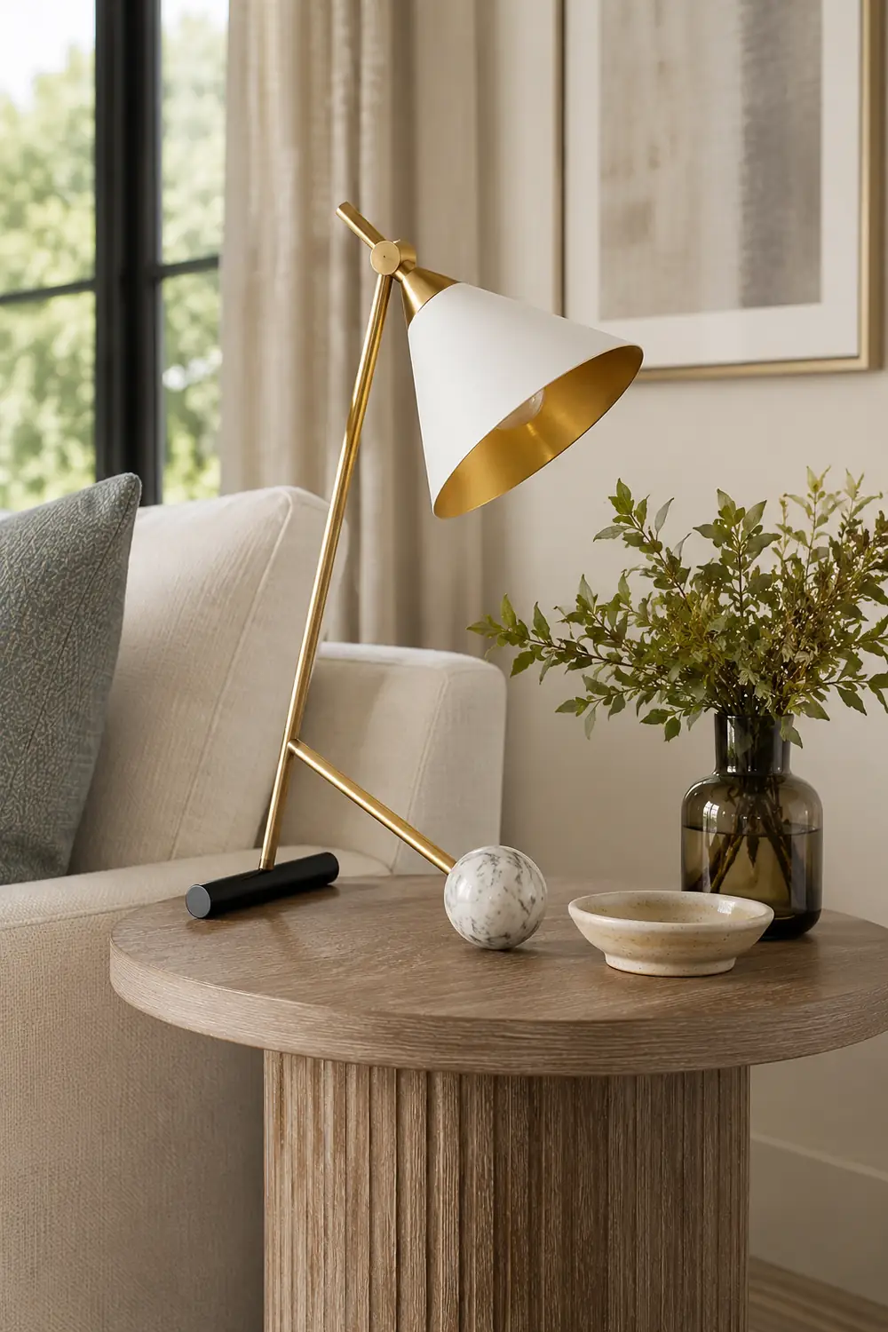 Cleo Brass Table Lamp - Lumpaz