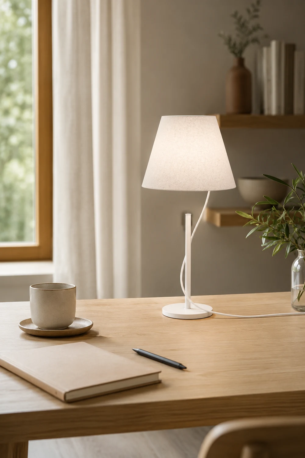 slim line hover LED table lamp - Lumpaz