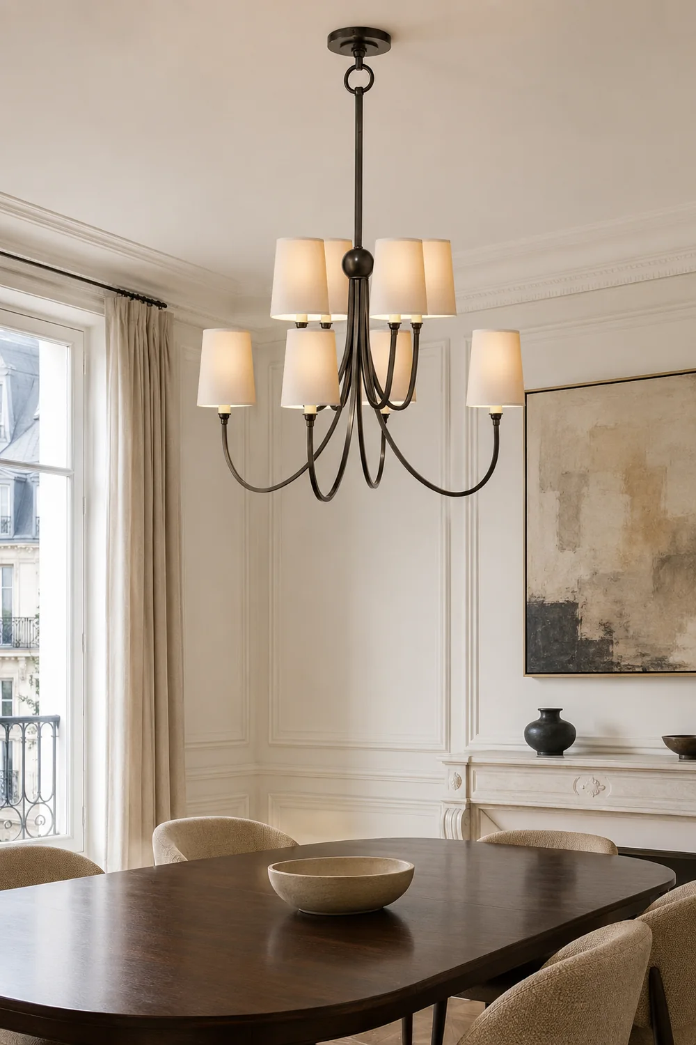 Classic extra large reed chandelier - Lumpaz