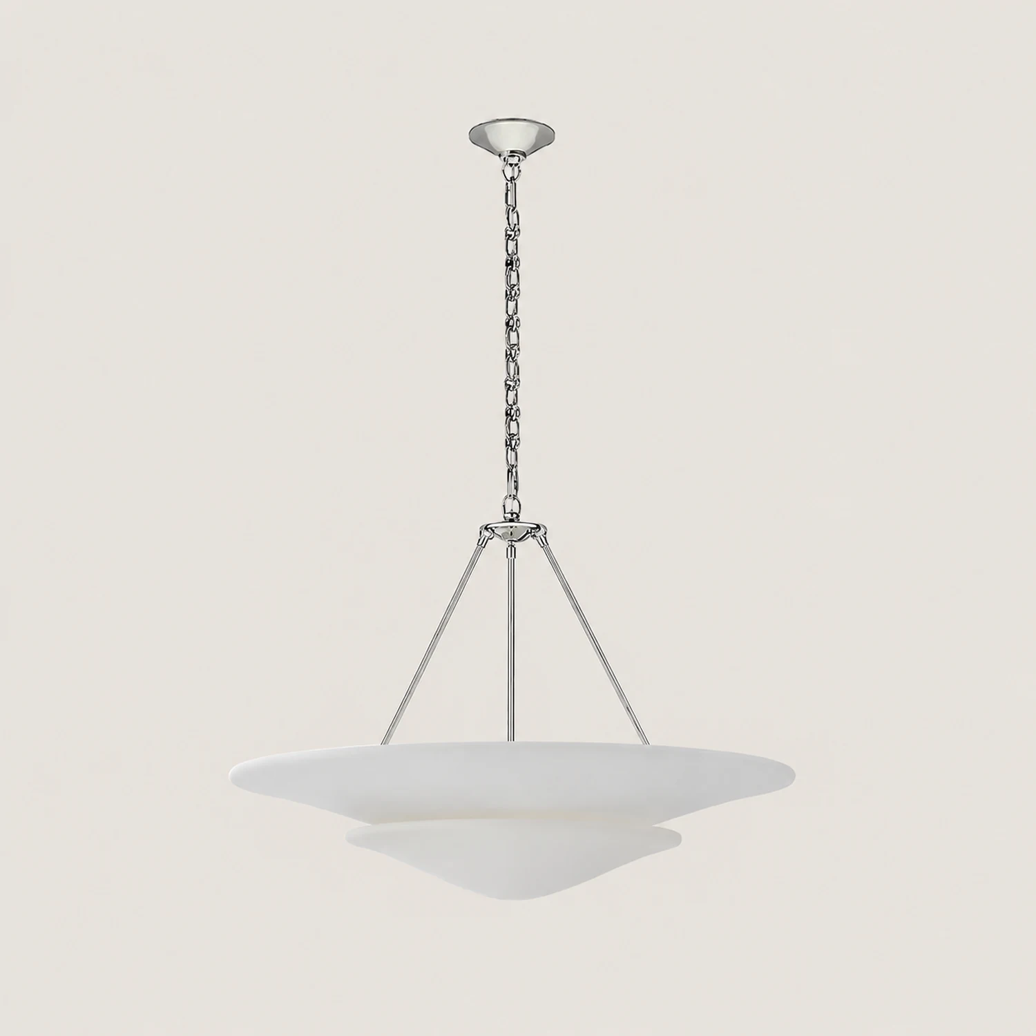 Mollino Large Multi-Layered Plaster Chandelier - Lumpaz