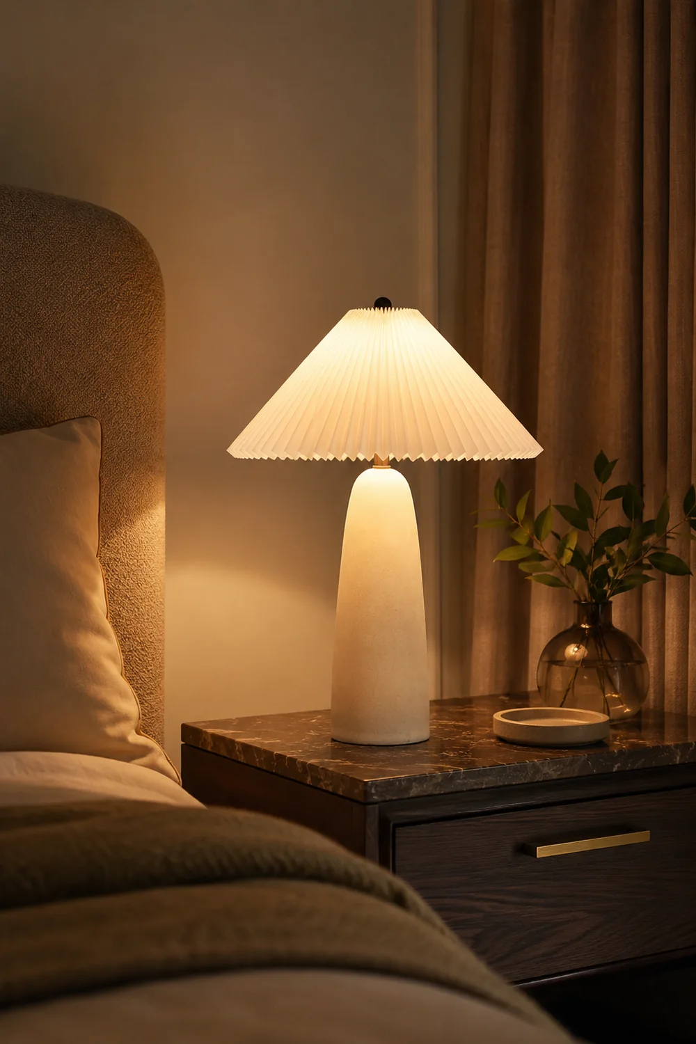 Louis Minimalist Cone Base Table Lamp - Lumpaz