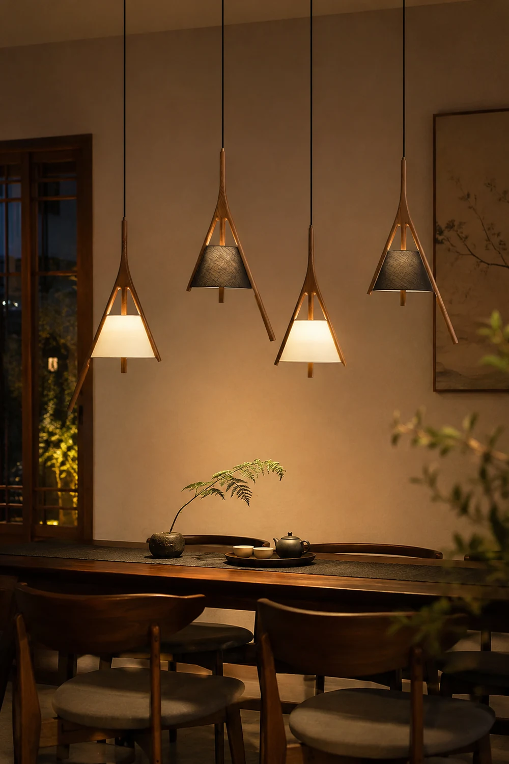 Nanzhi Wood Pendant Lamp - Lumpaz