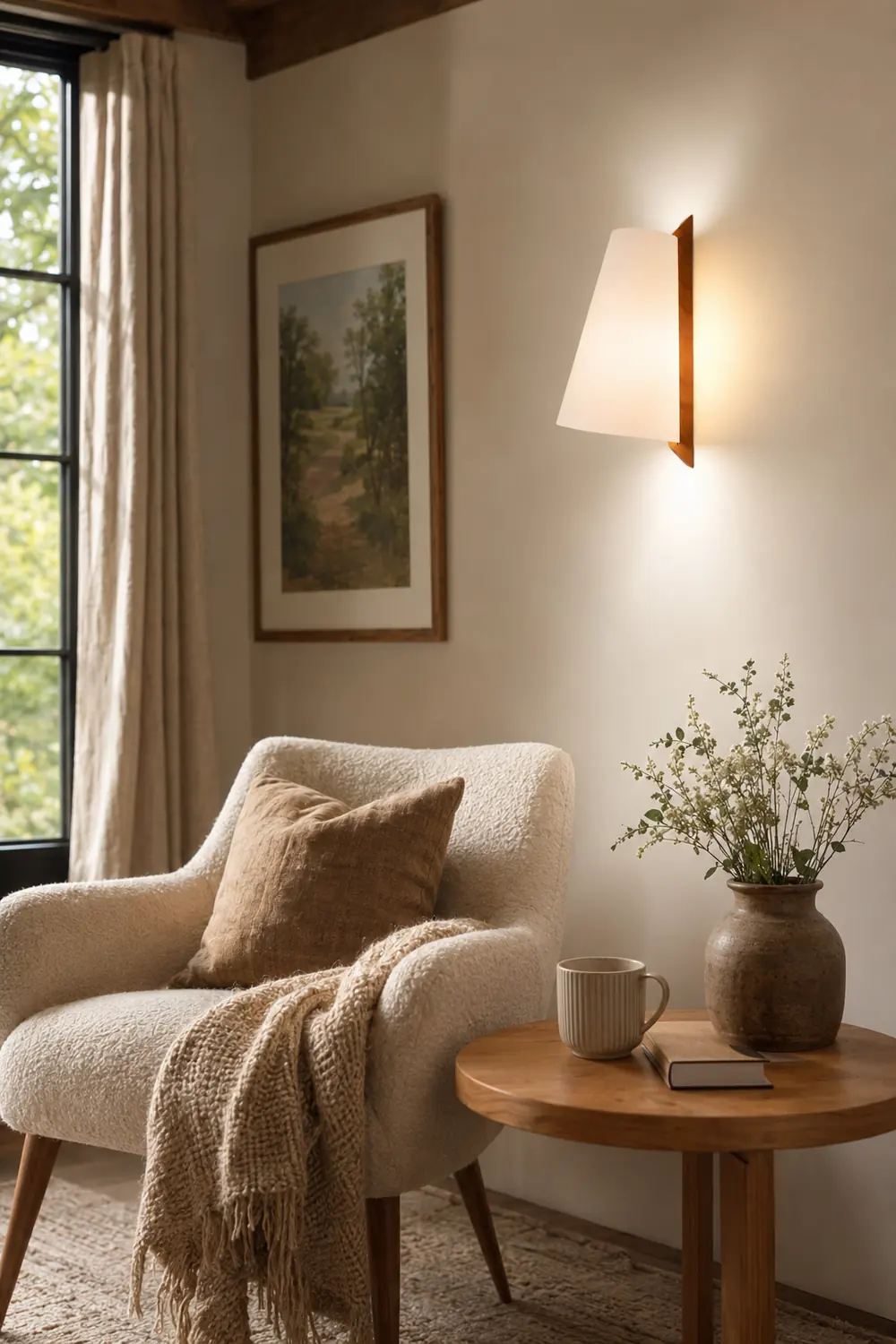 Lupe Wooden Wall Light - Lumpaz