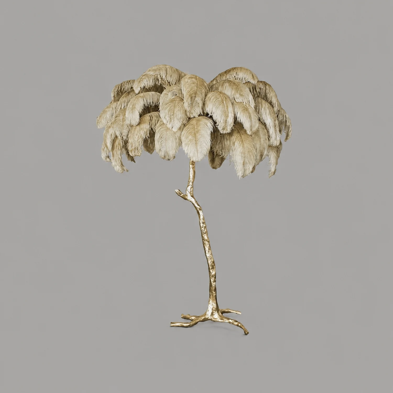Colorful Ostrich Feather Floor Lamp - Lumpaz