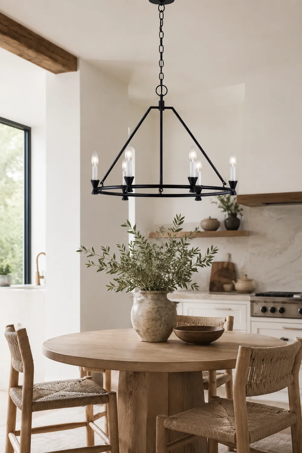 Minimalist Circular Keystone Chandelier - Lumpaz