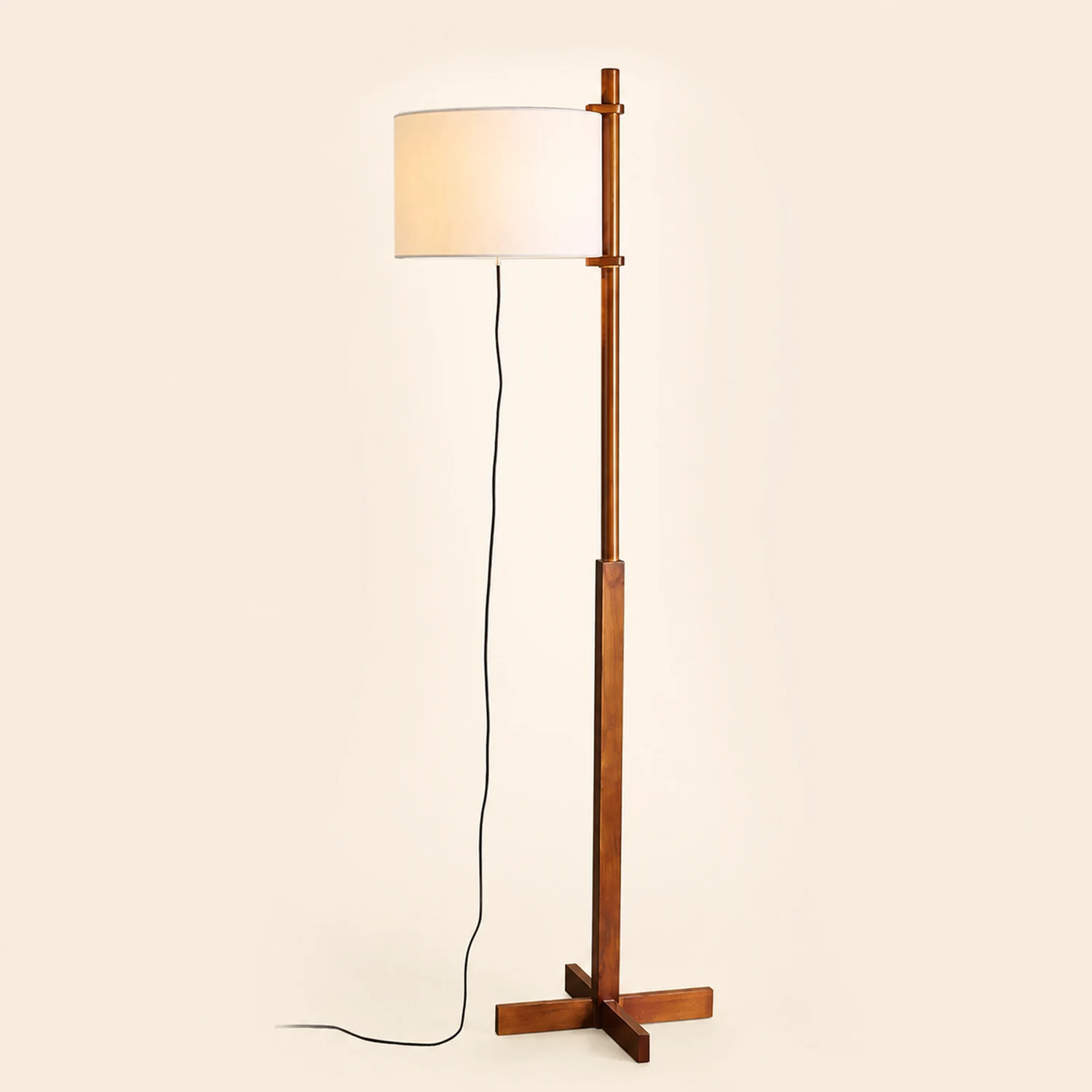 Minimalist Wooden Adjustable Floor Lamp - Lumpaz