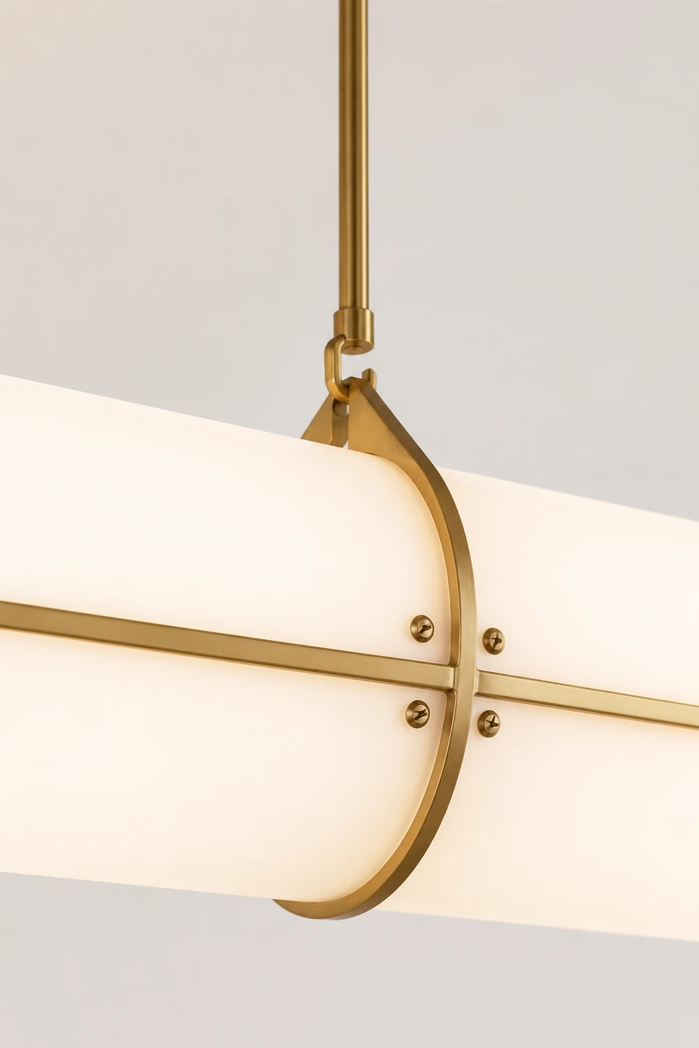 Cylindrical Double Hanging Line Straight Chandelier Dining Room - Lumpaz