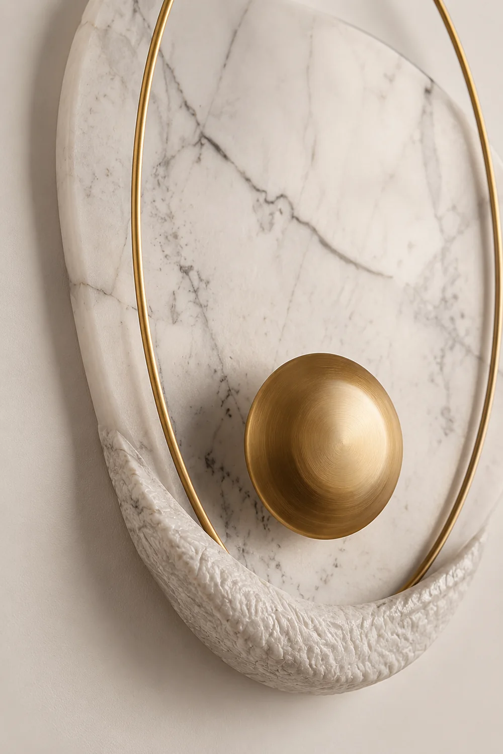 Artisan Shell Marble Wall Sconce - Lumpaz