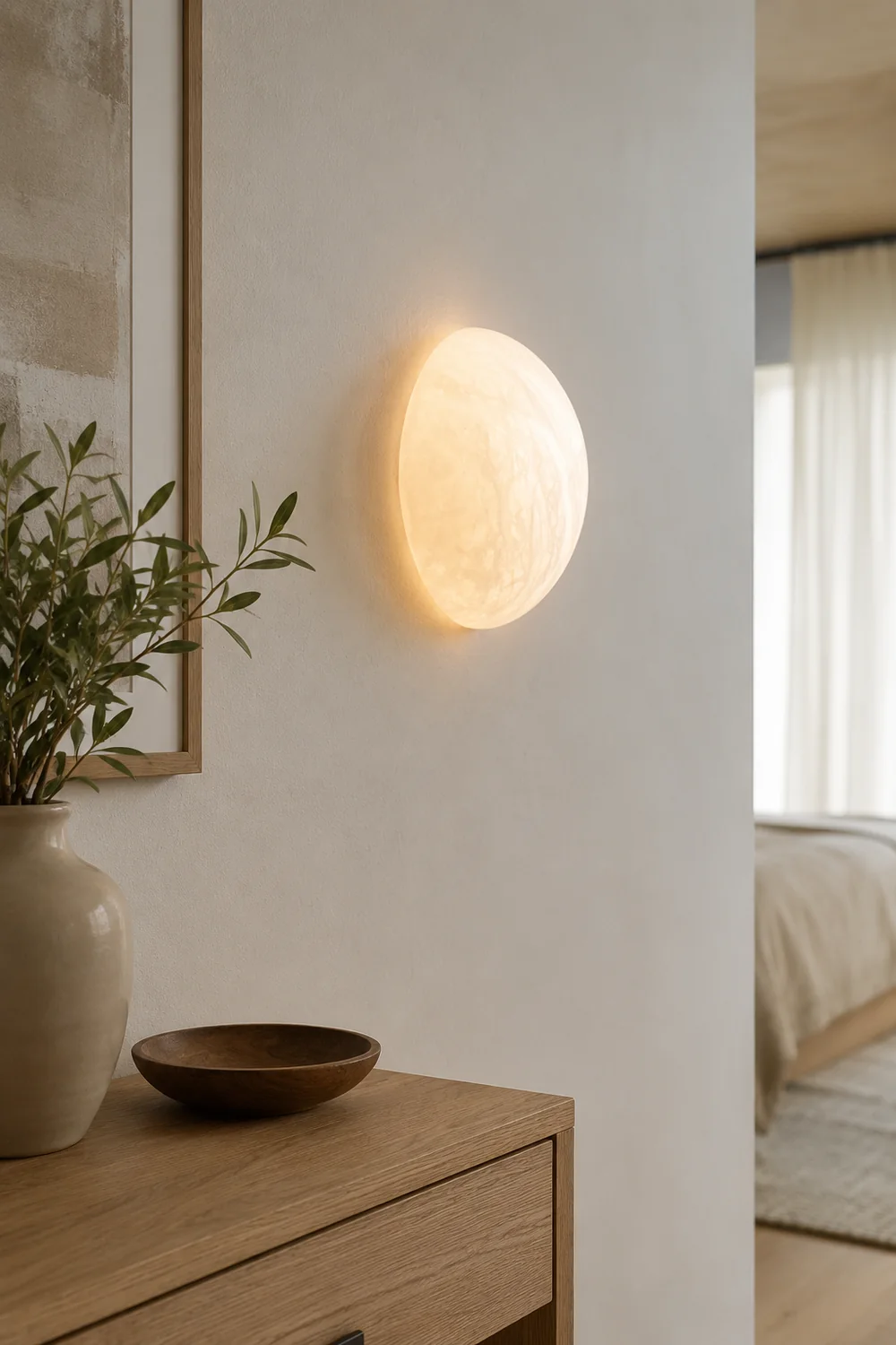 Pebble Alabaster Wall Lamp - Lumpaz
