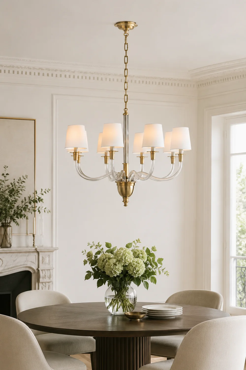 Vivian Modern Nickel Multi-Arm Chandelier - Lumpaz