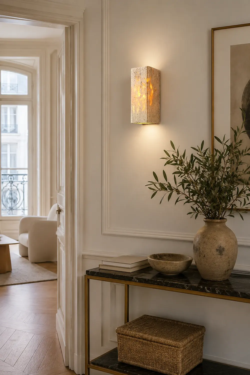 Rectangular Stone LED Wall Lamp - Lumpaz