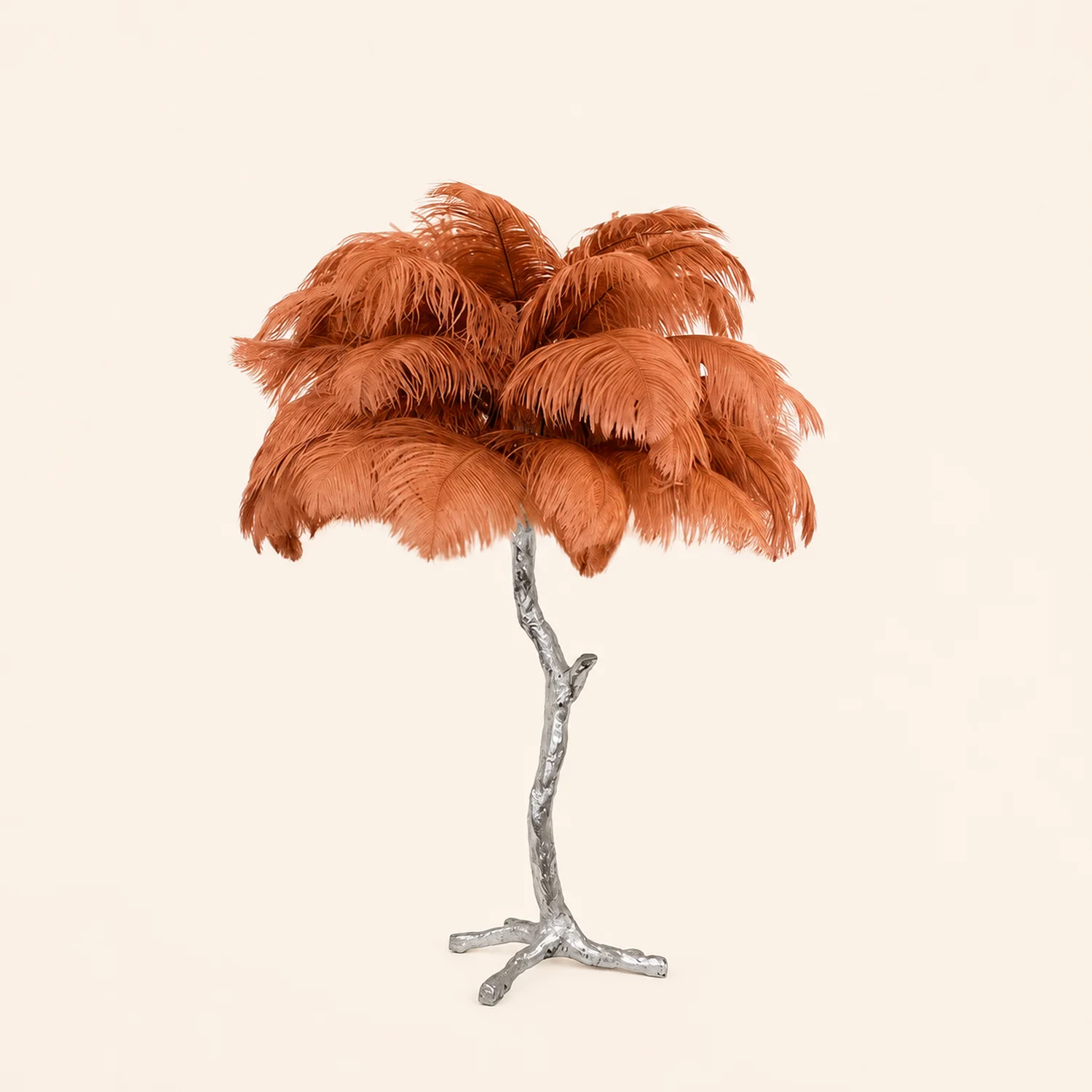 Colorful Ostrich Feather Table Lamp - Lumpaz