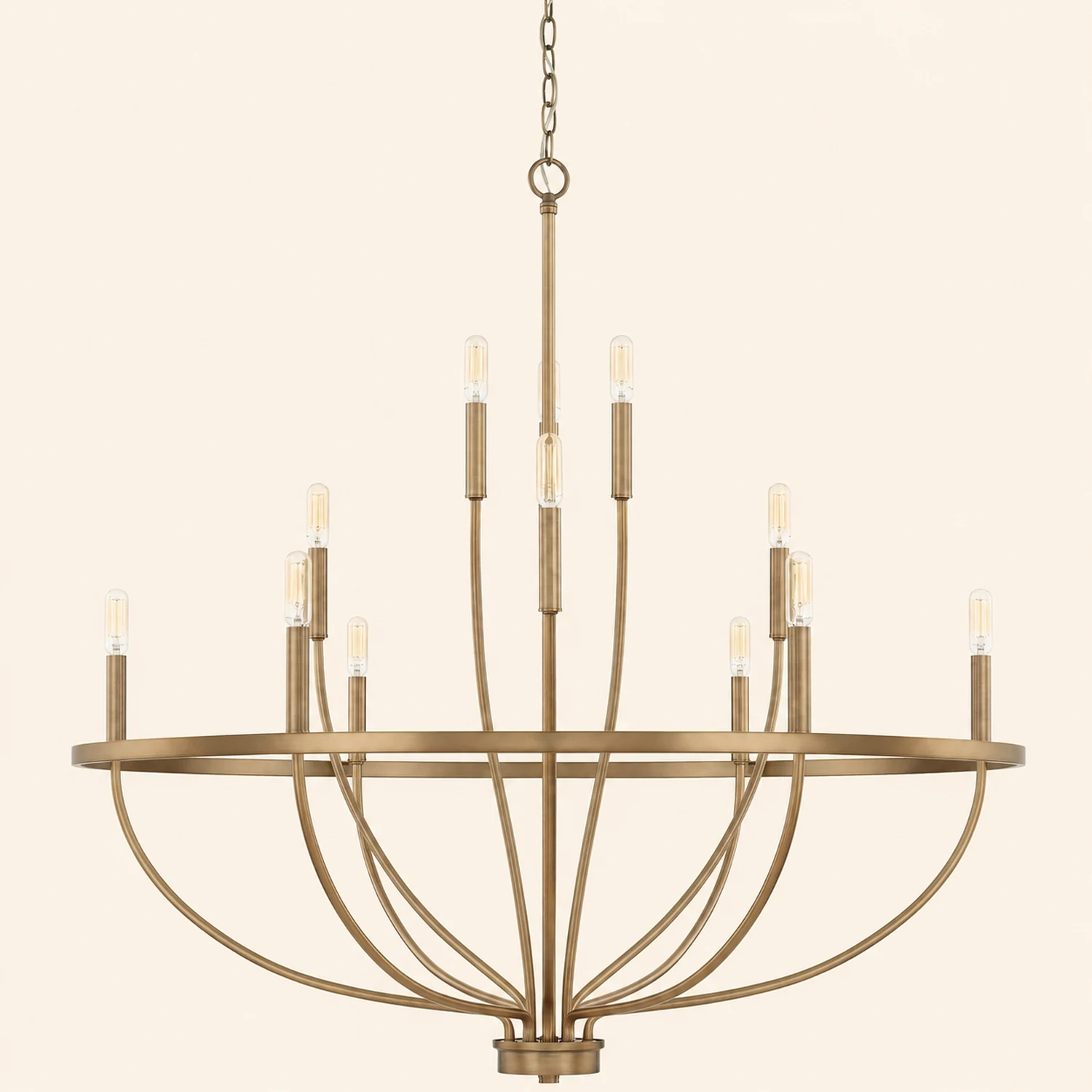 Modern Industrial 12-Light Cage Chandelier - Lumpaz