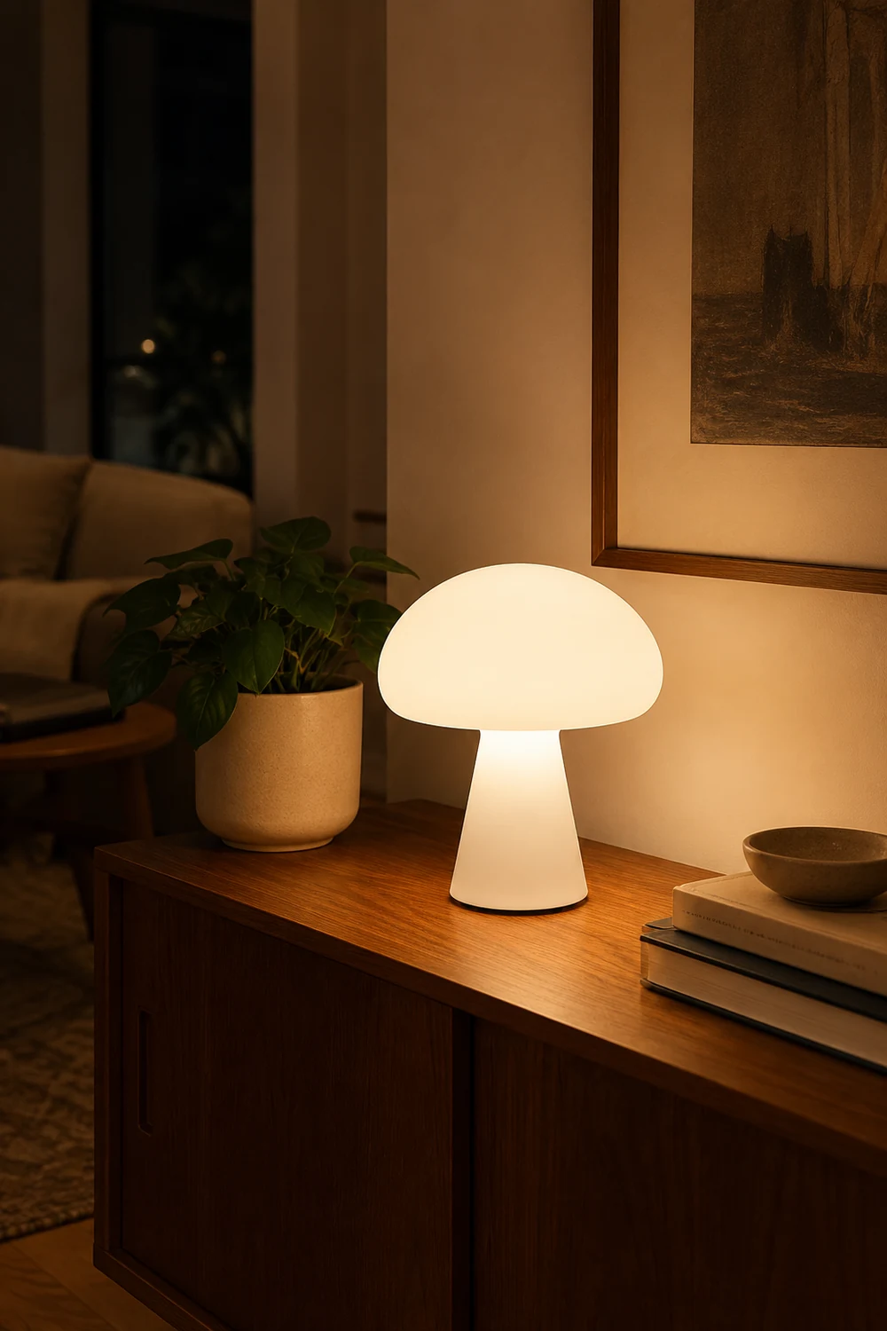 Obello Portable Mushroom Table Lamp - Lumpaz