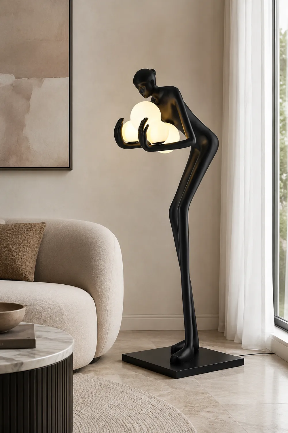 Embrace of Light Sculpture Floor Lamp - Lumpaz