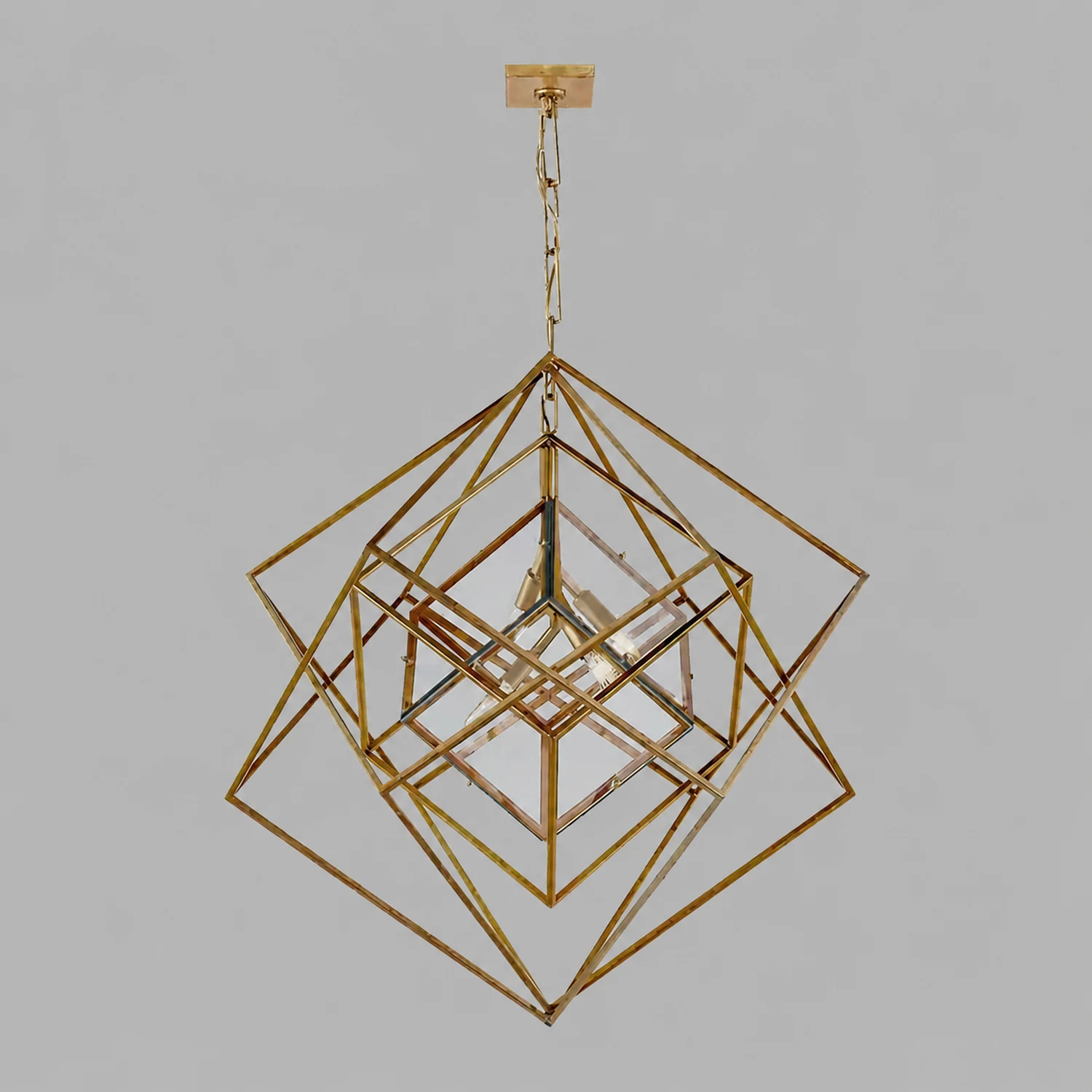 Contemporary Abstract Metal Chandelier - Lumpaz