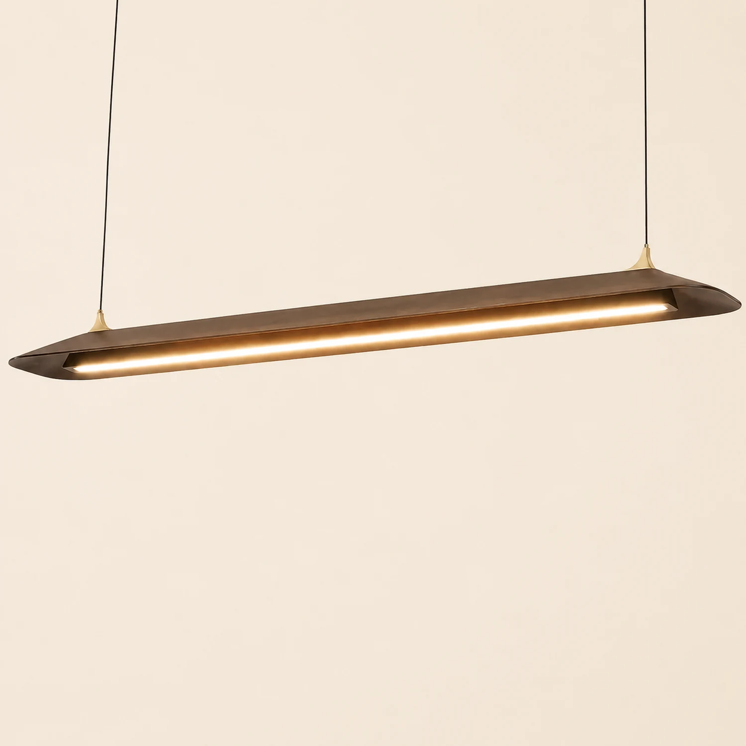 Mernoe walnut pendant lamp - Lumpaz
