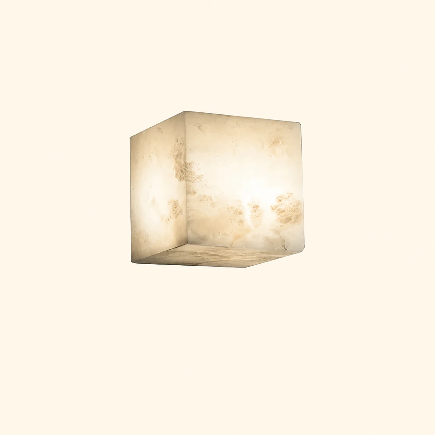 Alabaster Cube Wall Light - Lumpaz