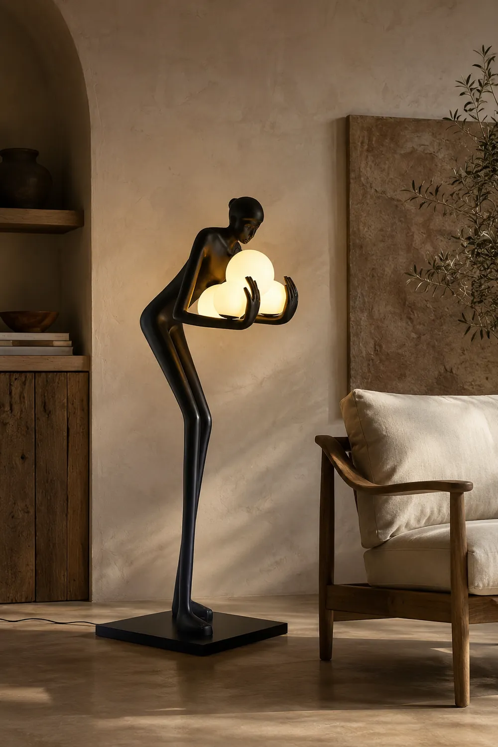 Embrace of Light Sculpture Floor Lamp - Lumpaz