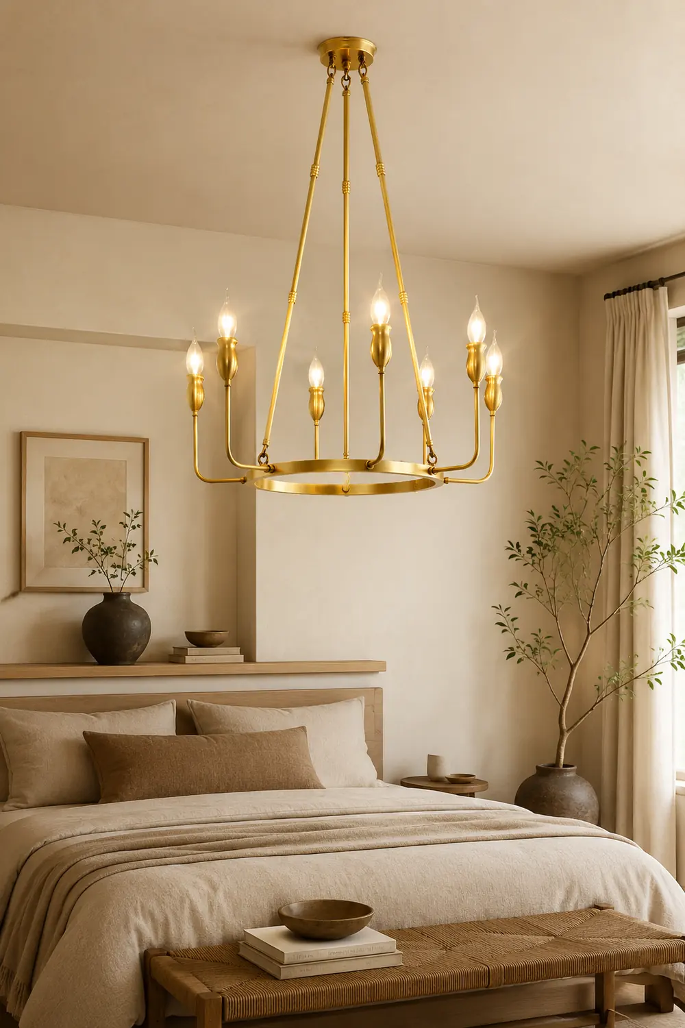 Classic ring candlestick chandelier - Lumpaz