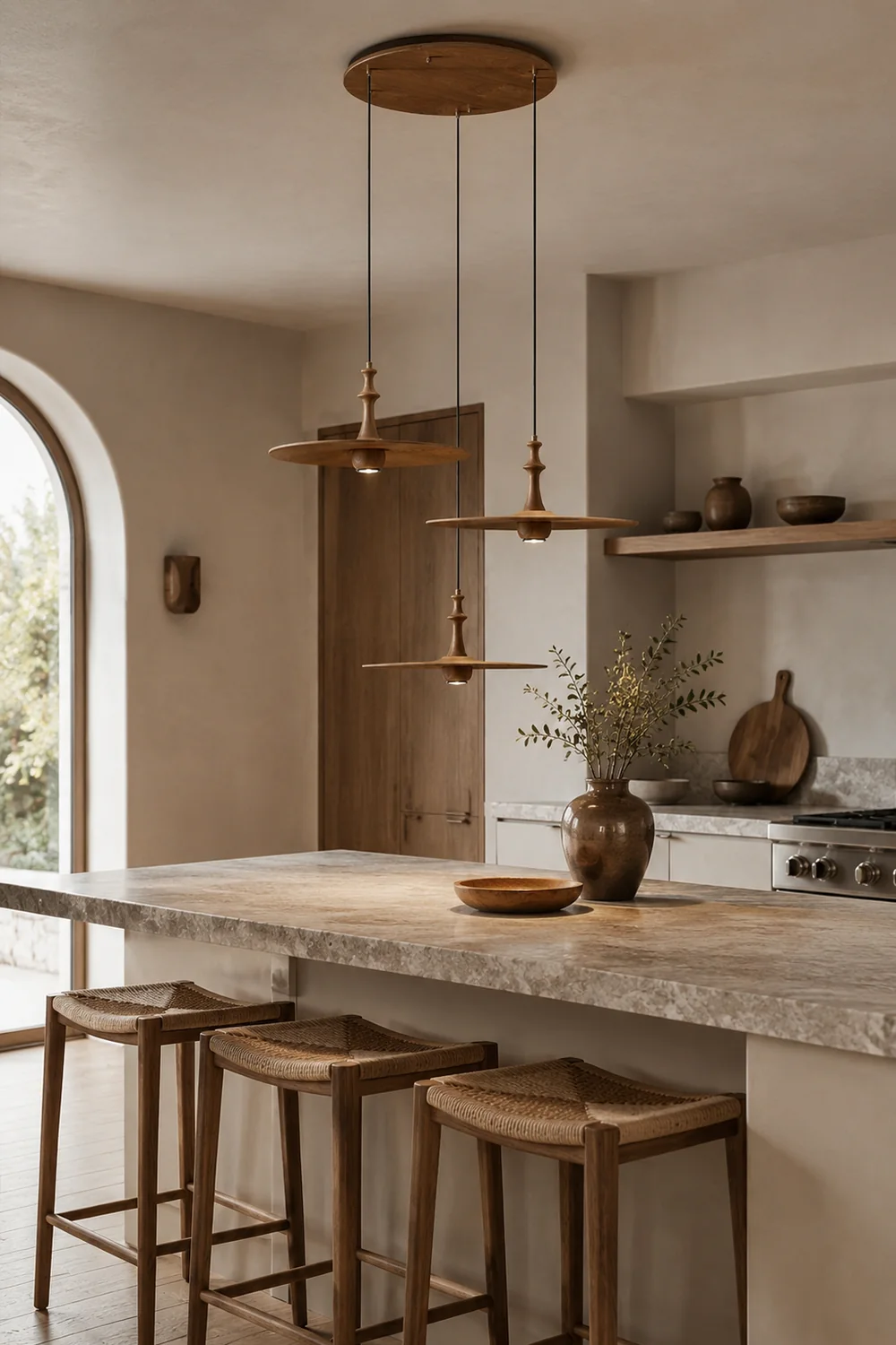 Spindle Disc Pendant Lamp - Lumpaz