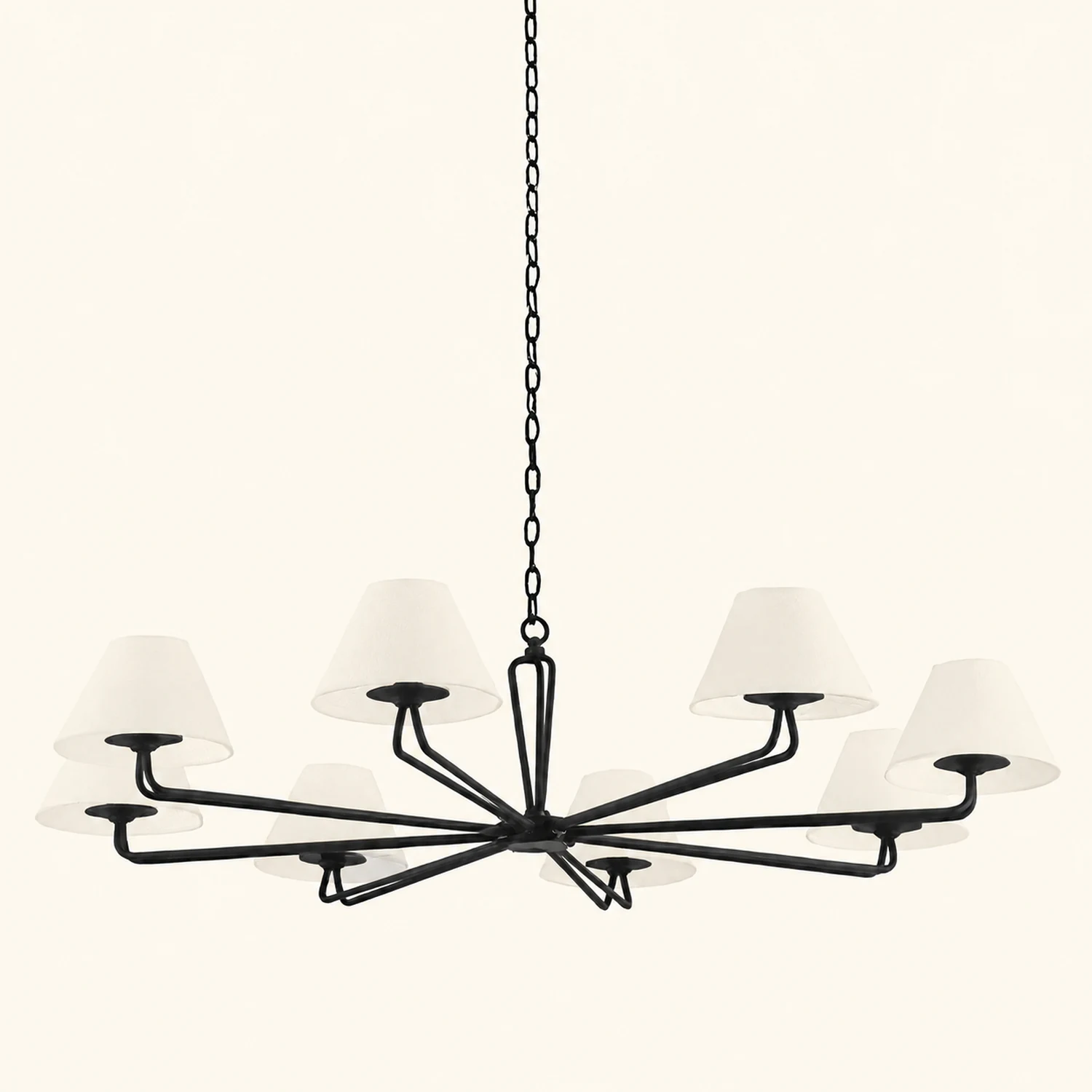 Iron Fabric Shade Chandelier - Lumpaz