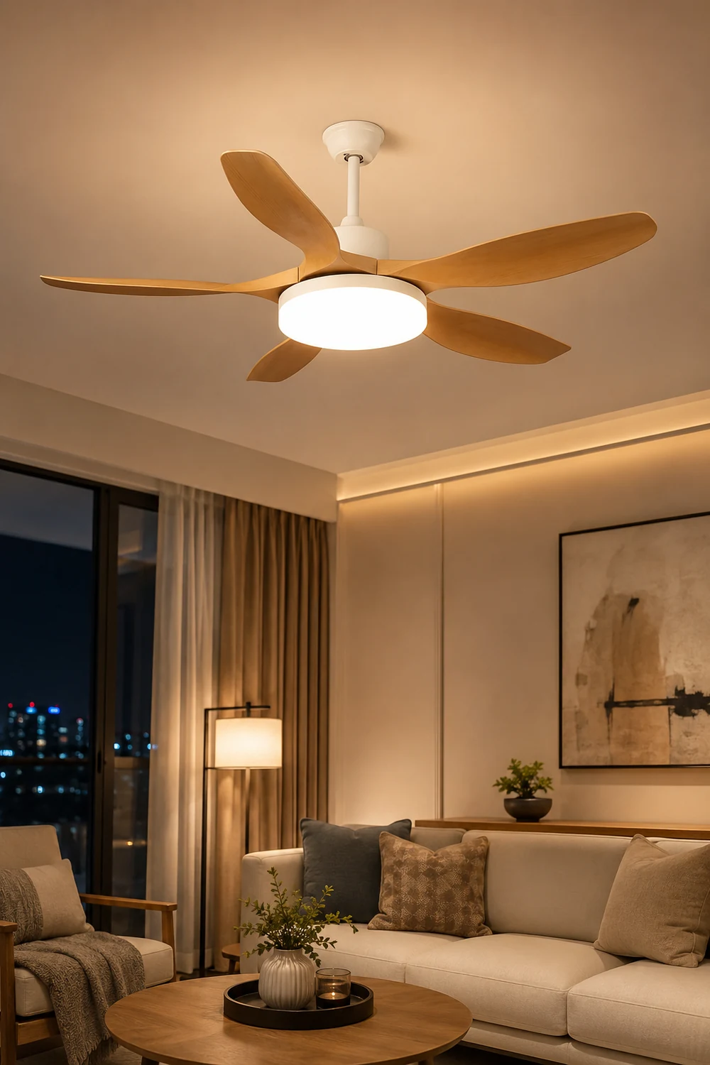 Five-Leaf Ceiling Fan Light - Lumpaz