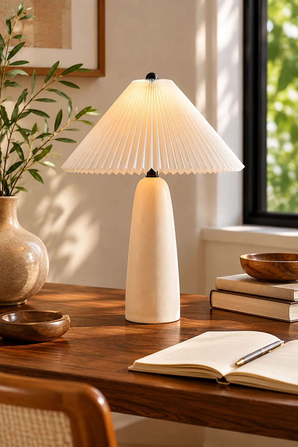 Louis Minimalist Cone Base Table Lamp - Lumpaz