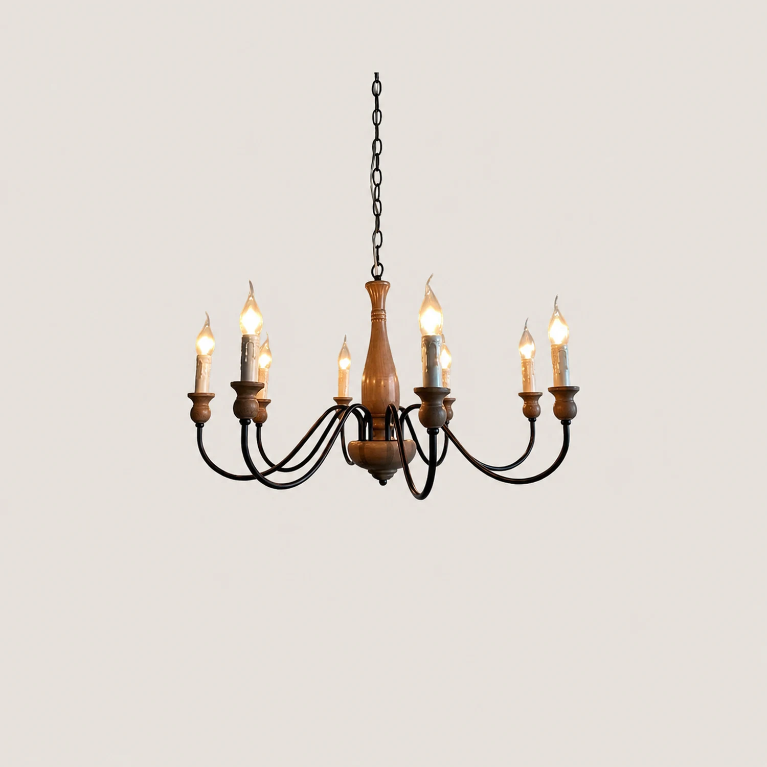 Rustic Farmhouse Candlestick Chandelier - Lumpaz