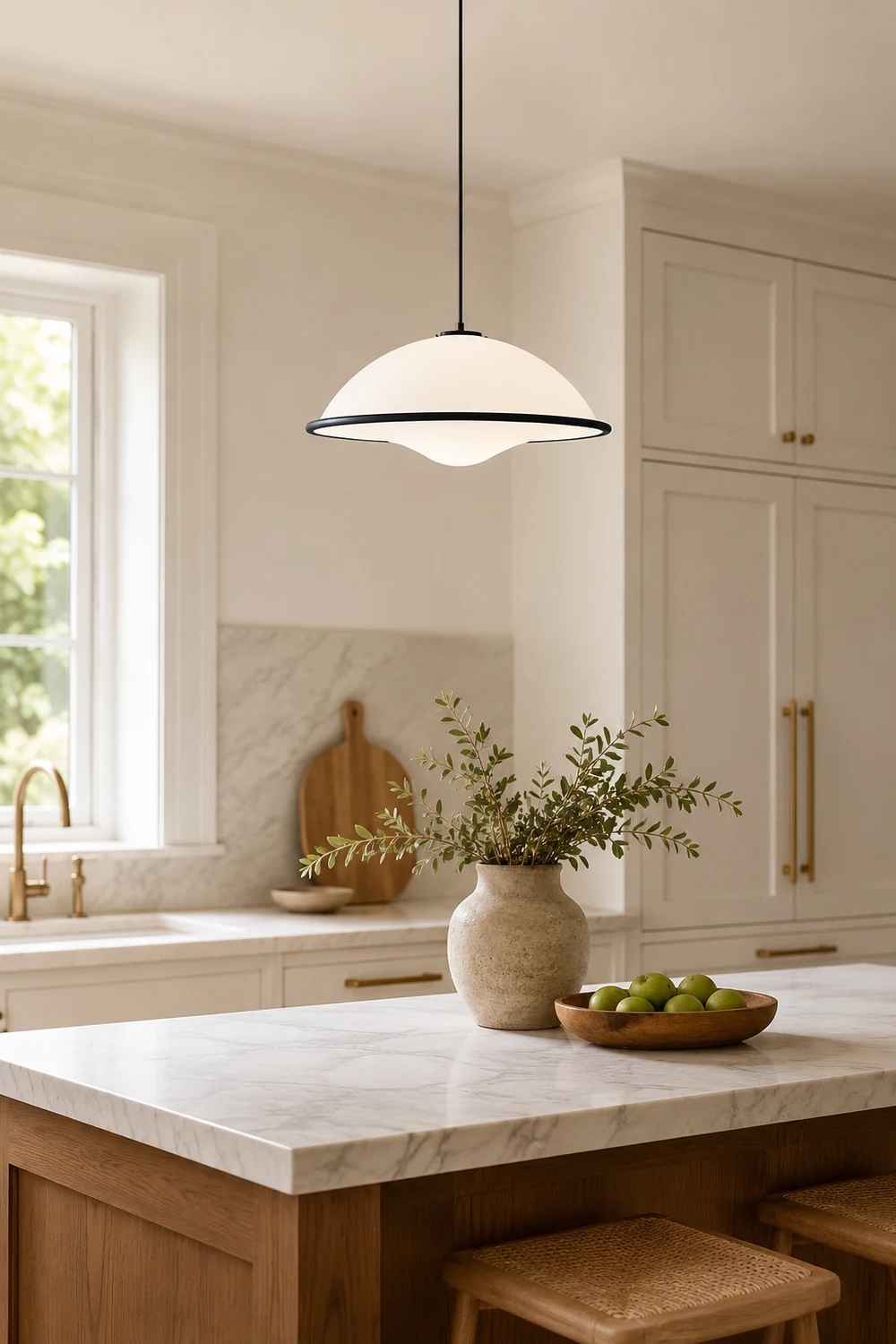 Acrylic Fontana Black Pendant Light - Lumpaz