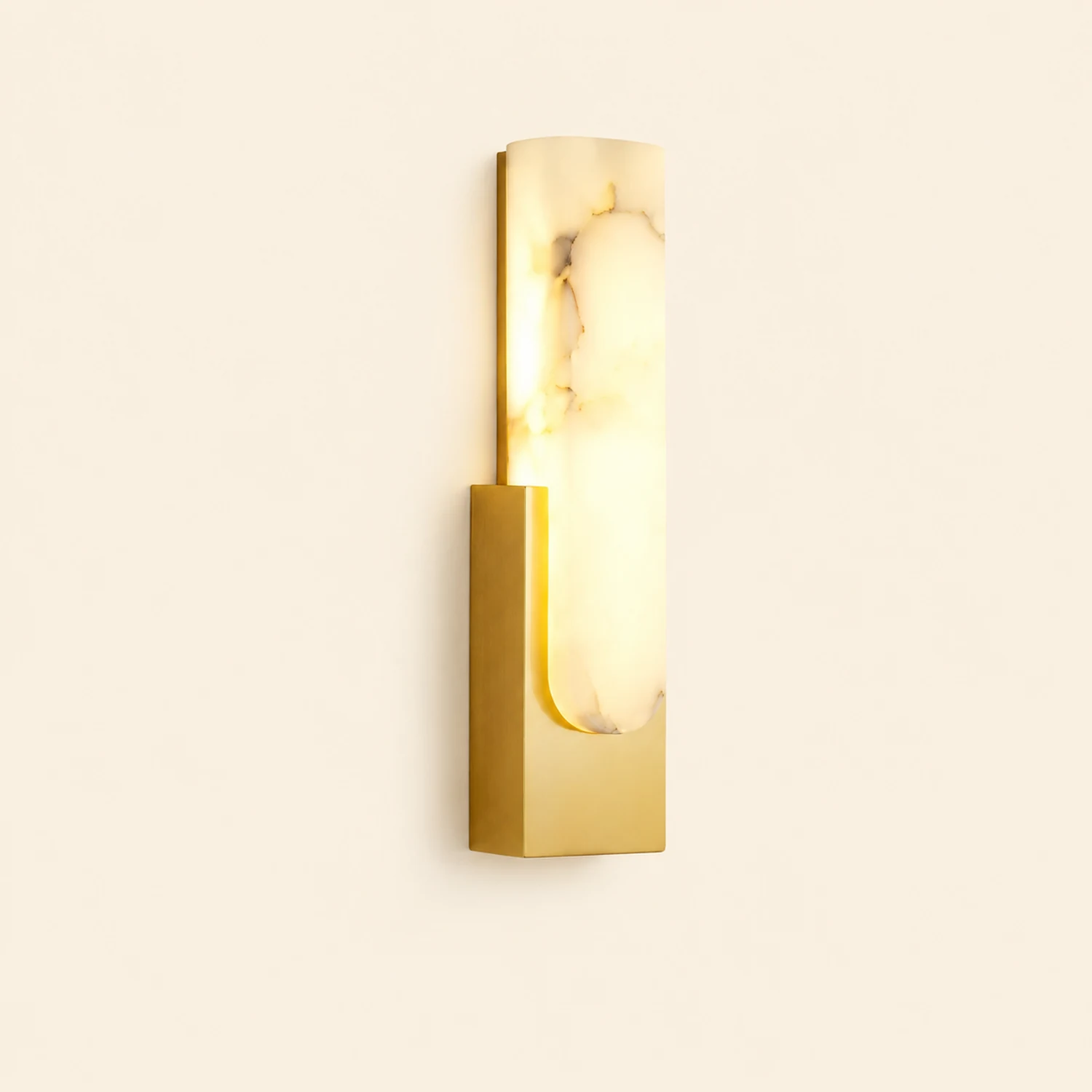 Contemporary Marble LED Wall Sconce - Lumpaz