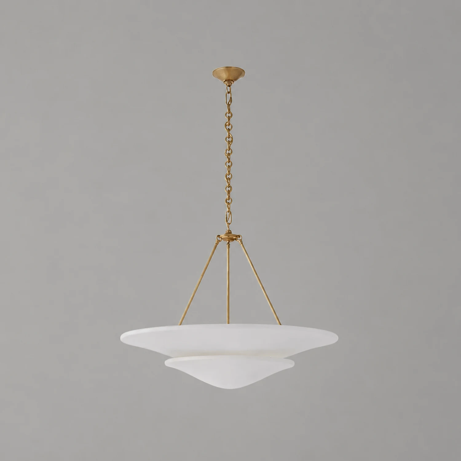 Mollino Large Multi-Layered Plaster Chandelier - Lumpaz