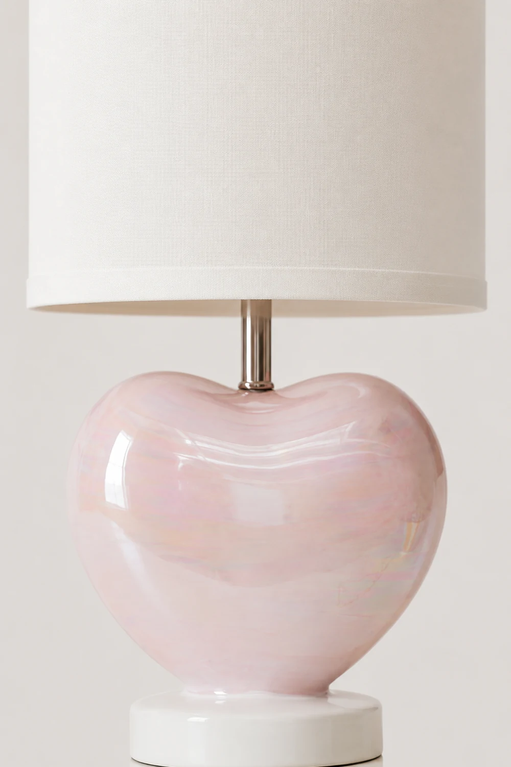 Pearlescent Heart Shape Table Lamp - Lumpaz