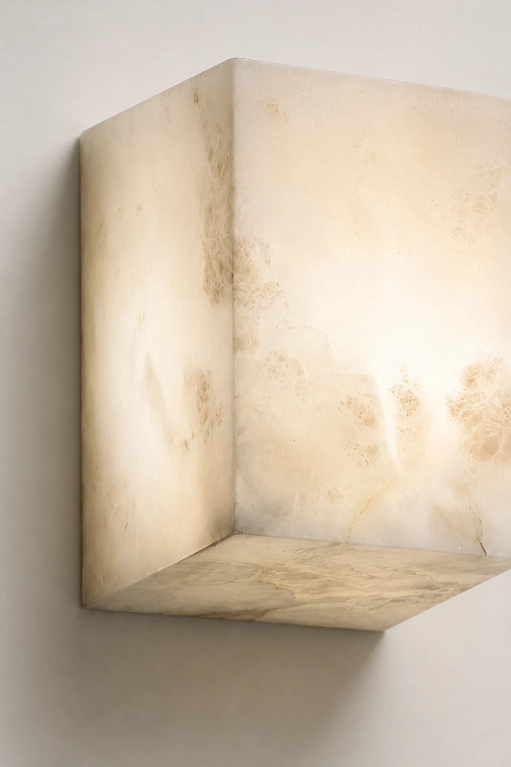 Alabaster Cube Wall Light - Lumpaz