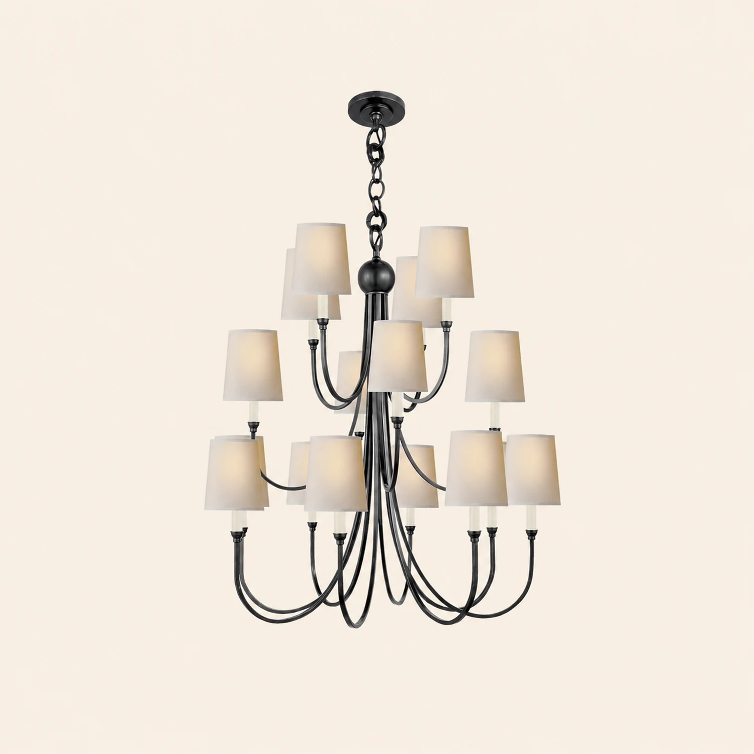 Classic extra large reed chandelier - Lumpaz