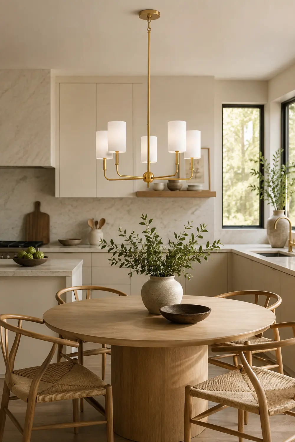 Foxdale Brass Chandelier - Lumpaz