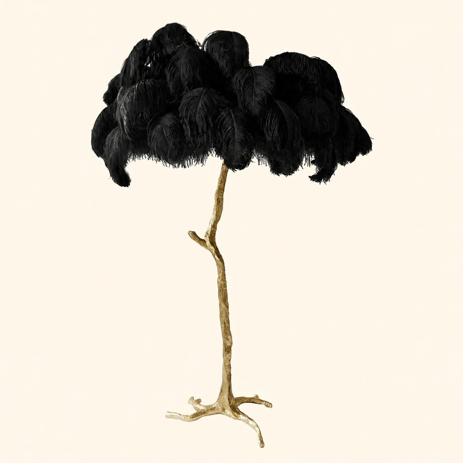 Colorful Ostrich Feather Floor Lamp - Lumpaz