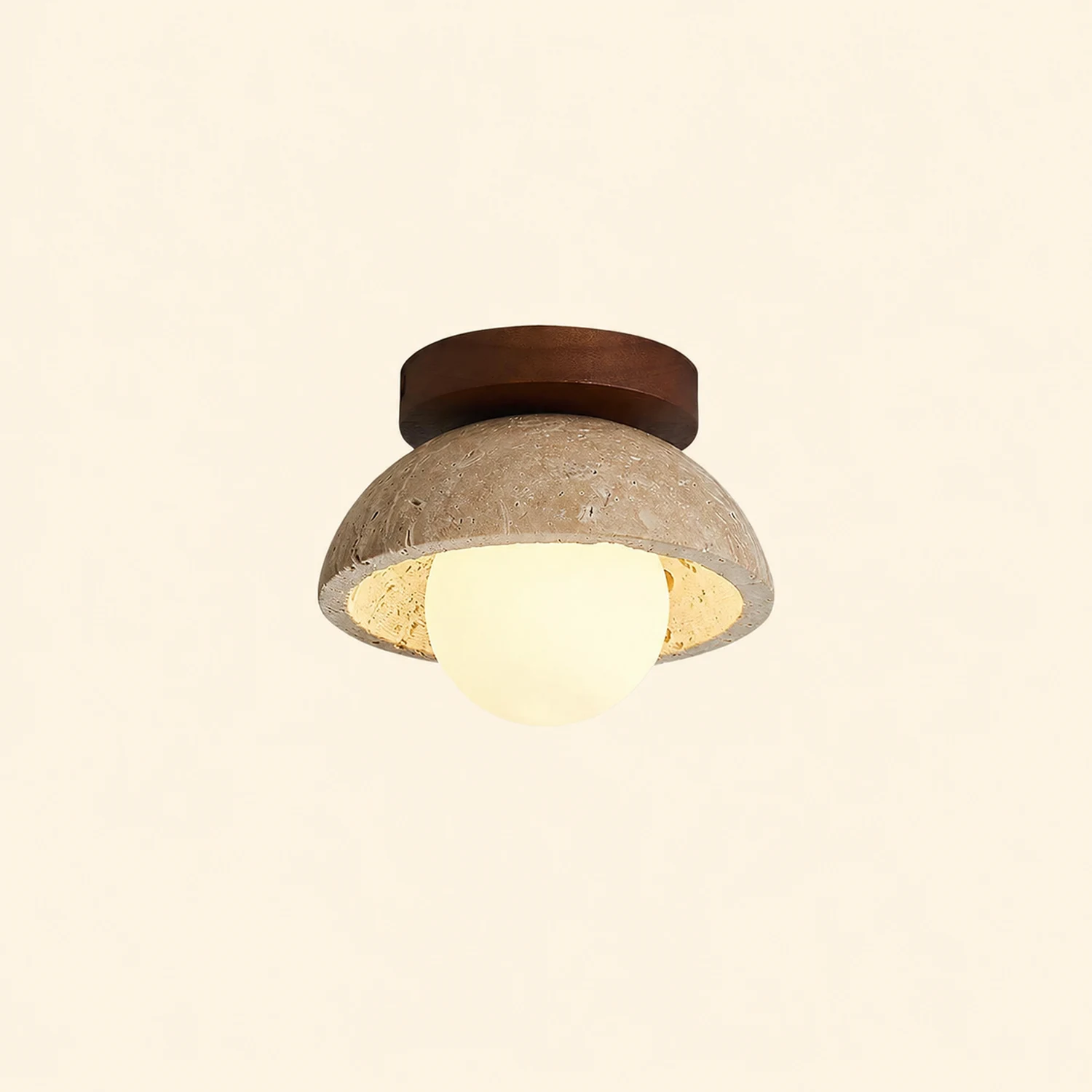 Piedra wood ceiling lamp - Lumpaz