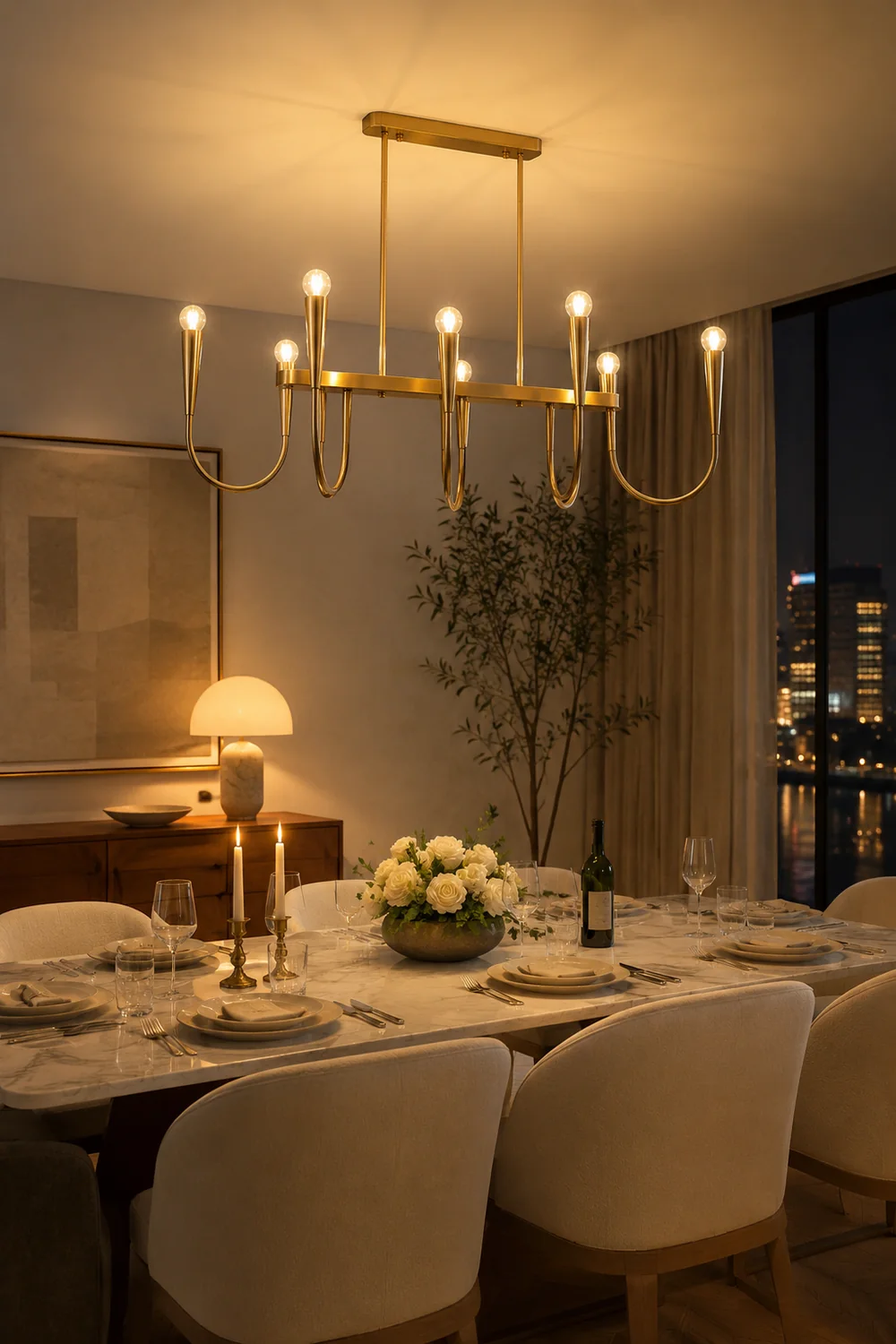 Symphony rectangular chandelier - Lumpaz