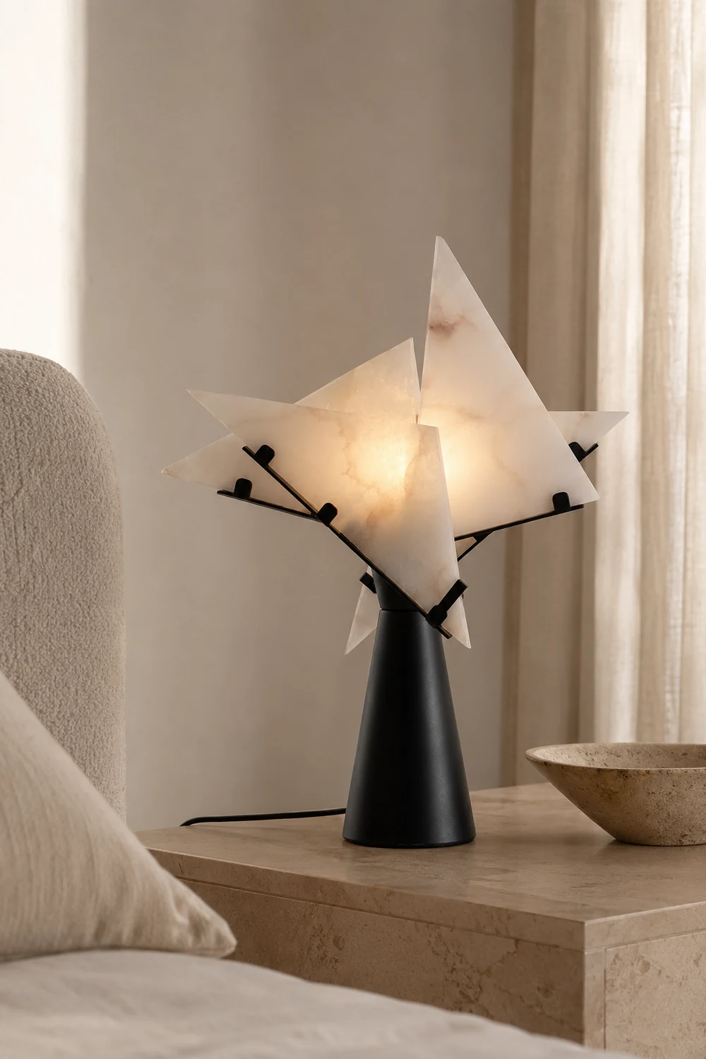 Abstract Alabaster Table Lamp - Lumpaz