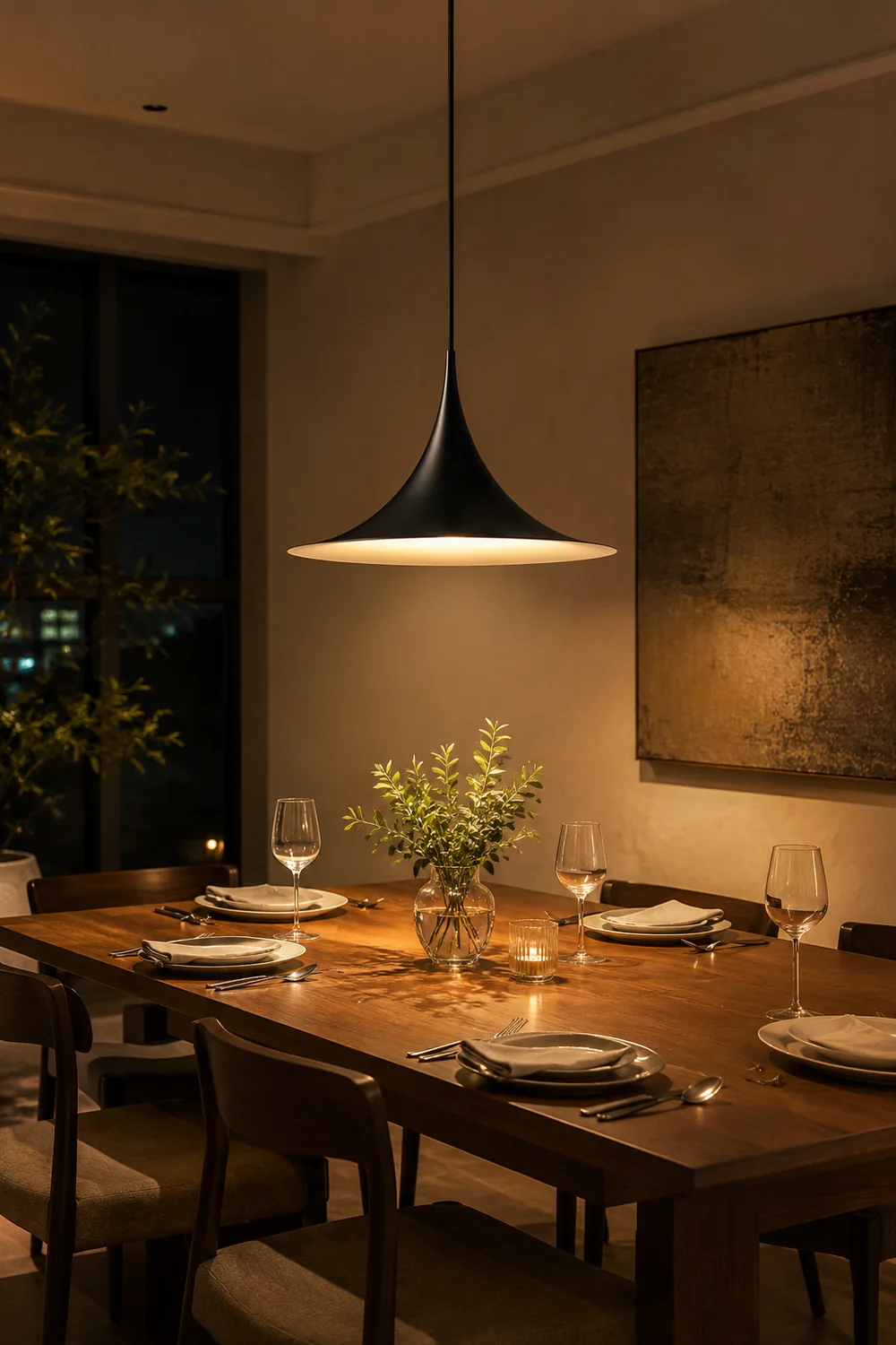 Modern trumpet metal Pendant Lamp - Lumpaz