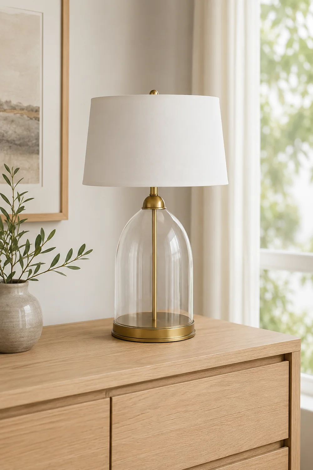Glass Dome Table Lamp - Lumpaz
