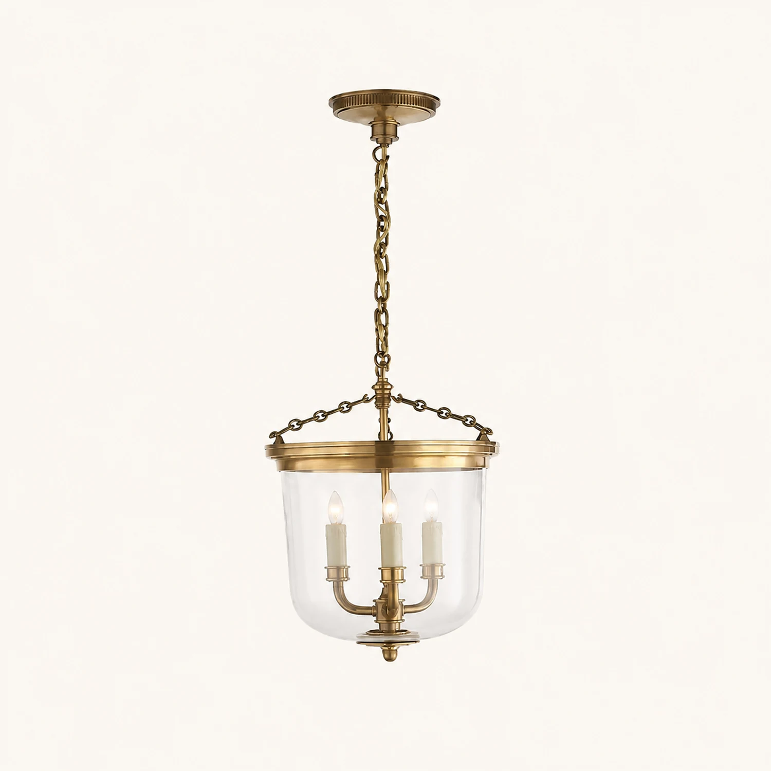Thomas OBrien Merchant Brass Pendant Light - Lumpaz