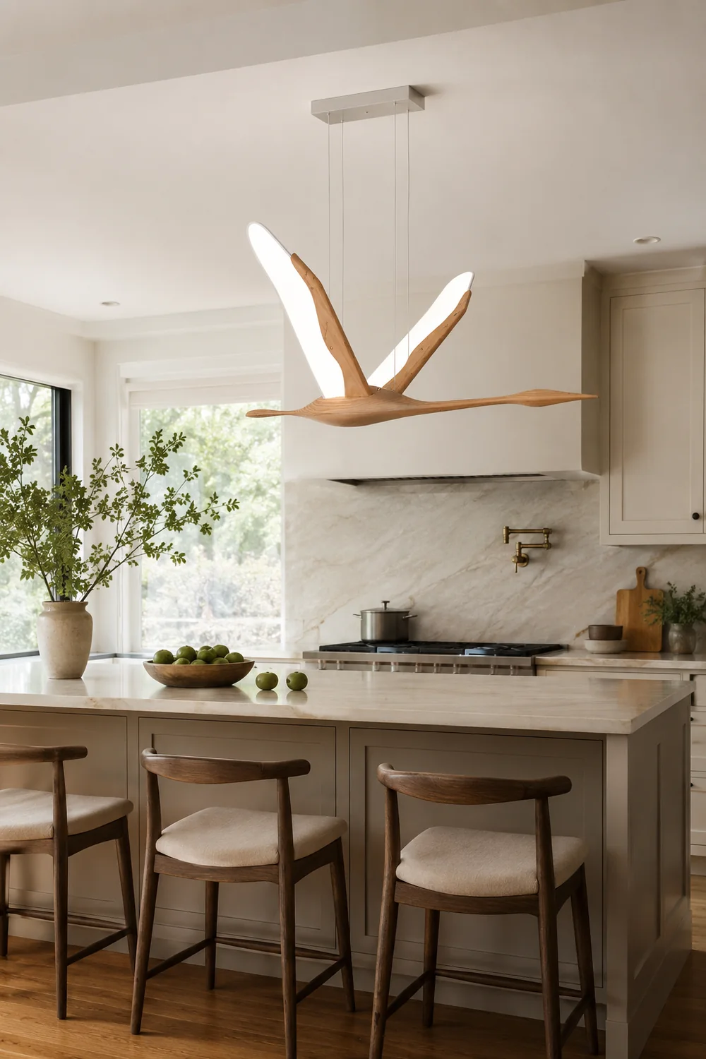 Solitude Crane Pendant Lamp - Lumpaz
