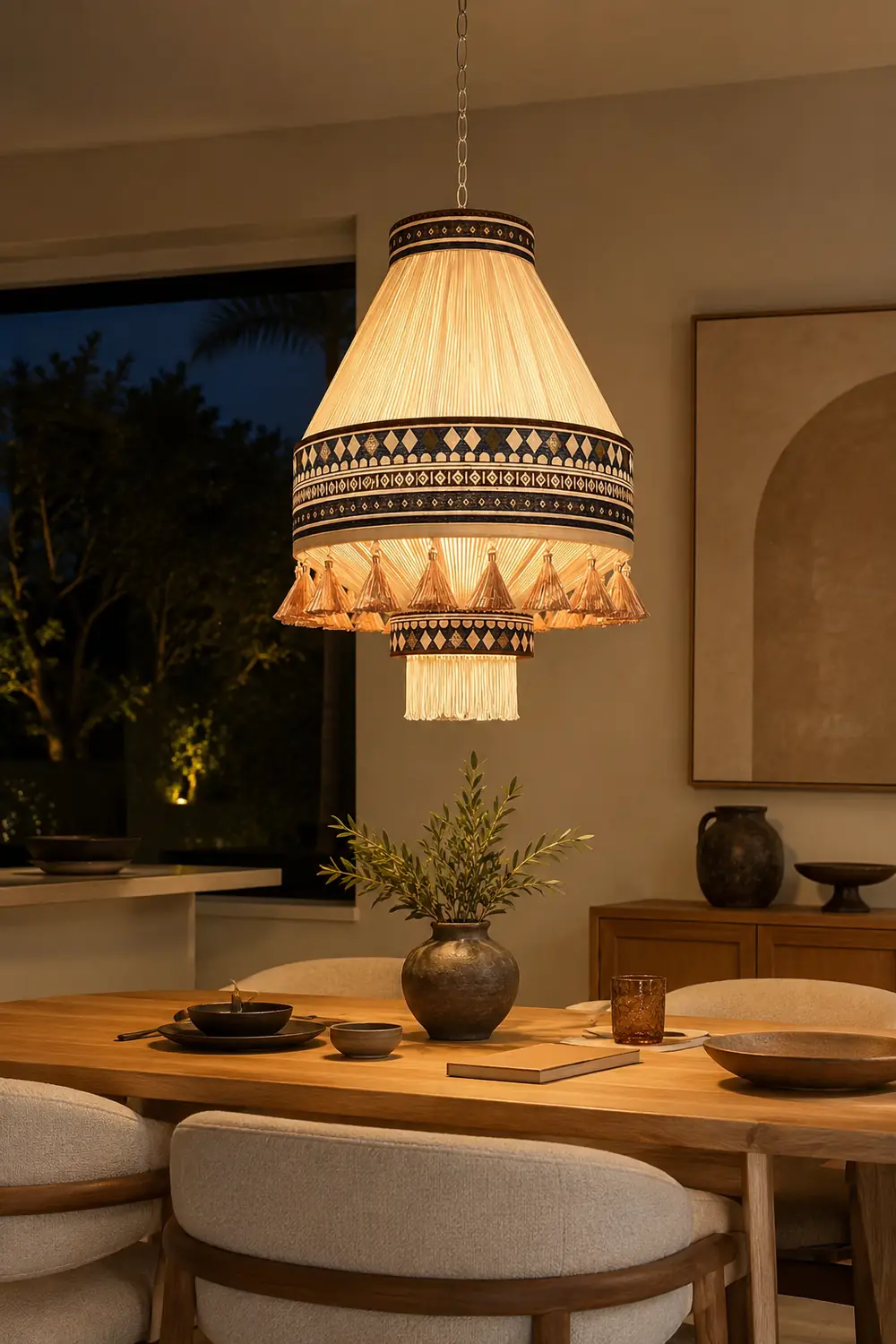 Bohemian Fringe Pendant Lamp - Lumpaz