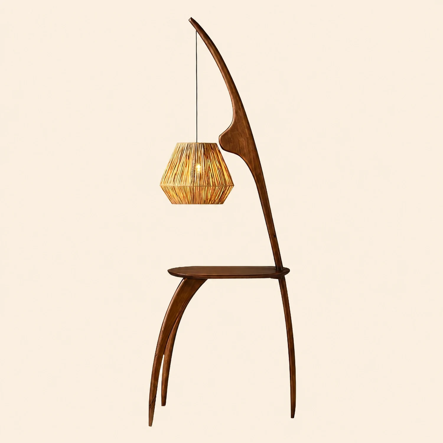 Curved Mantis Arm Floor Lamp - Lumpaz
